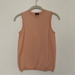 Michael Kors Cashmere Vest Peach Pink Ivory XS Petite